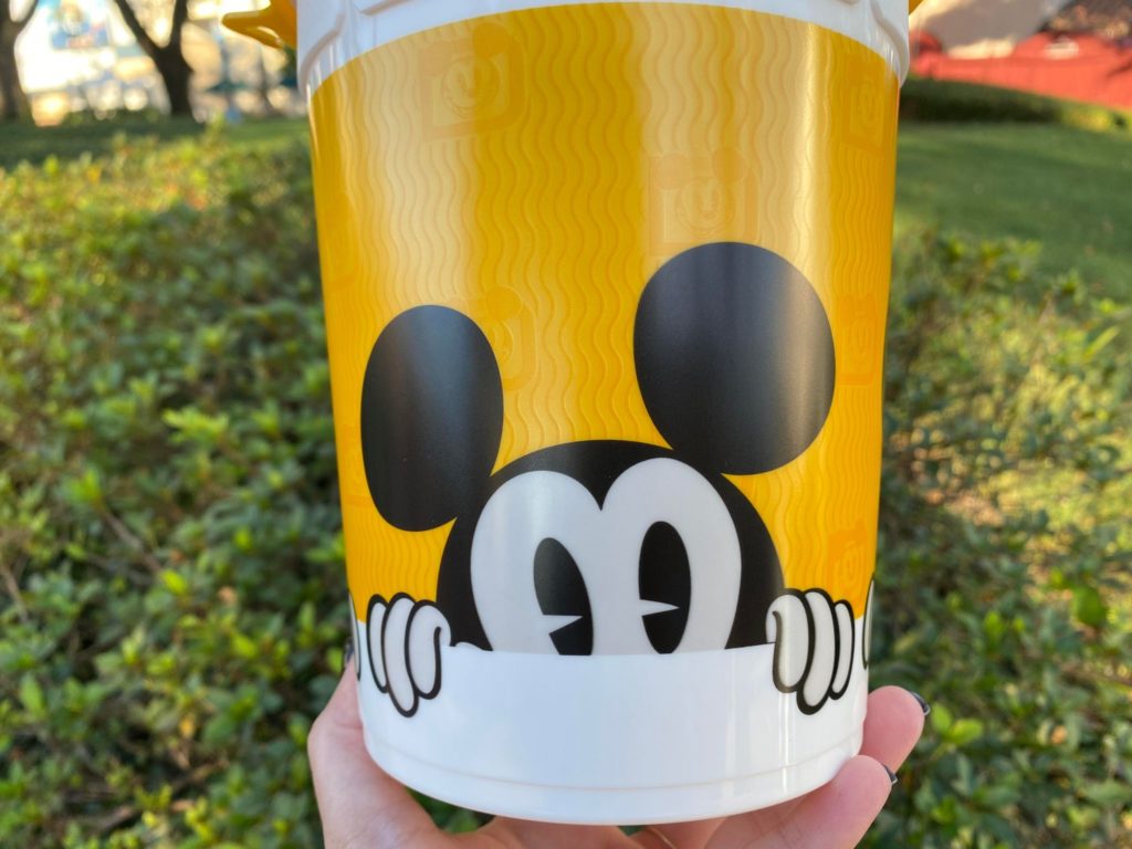 Mickey popcorn straw topper bucket fits Stanley flexible