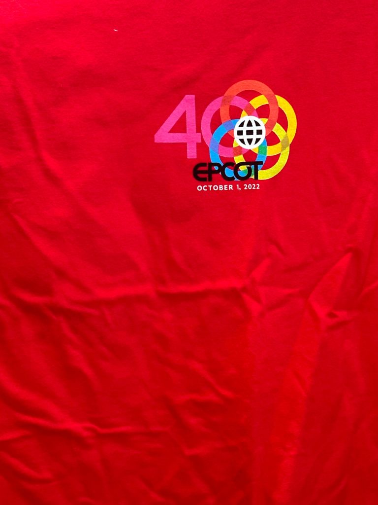 Red T-shirt Epcot 40th Anniversary Shirts and Jackets (50)
