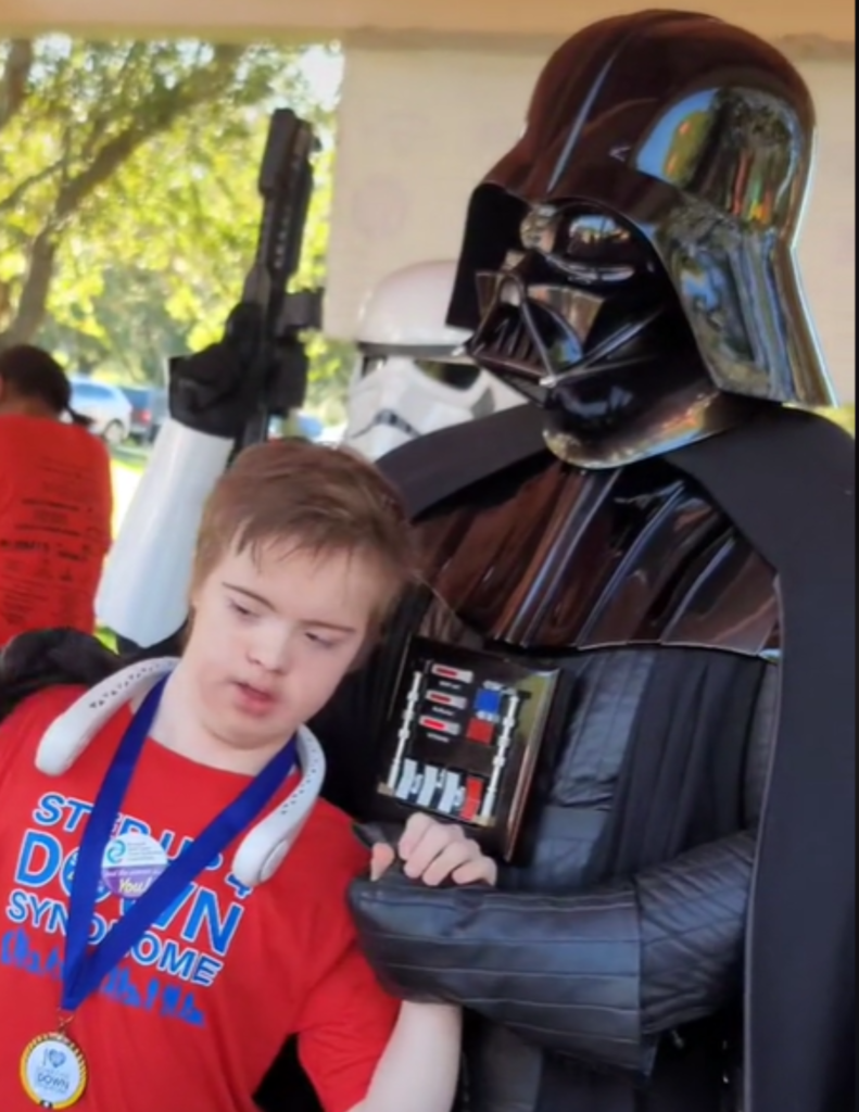 Darth Vader Cosplay Down Syndrome Event