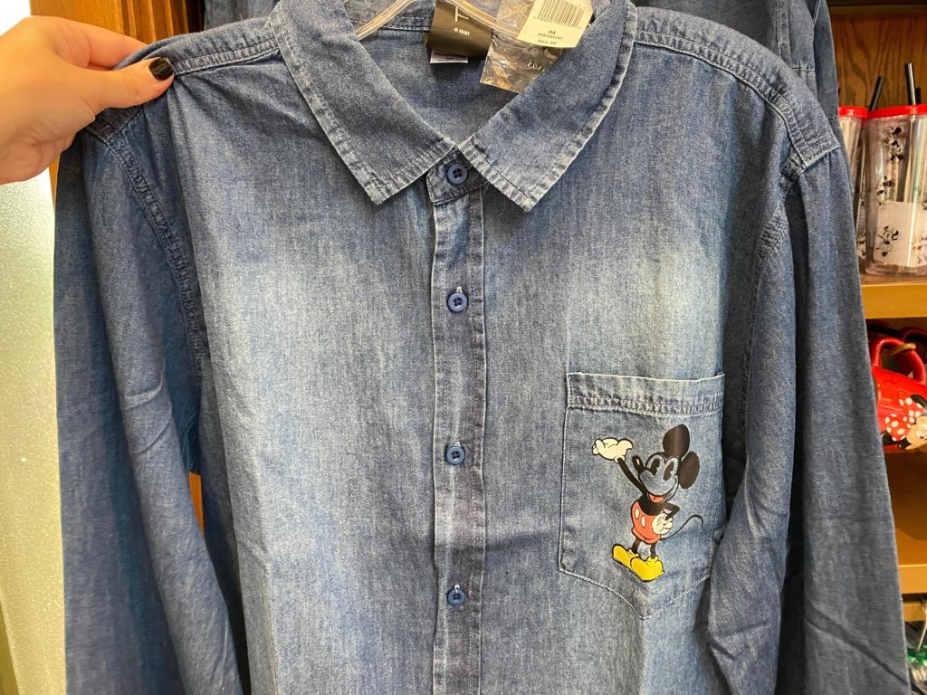 Vintage Mickey Pluto Denim Shirt