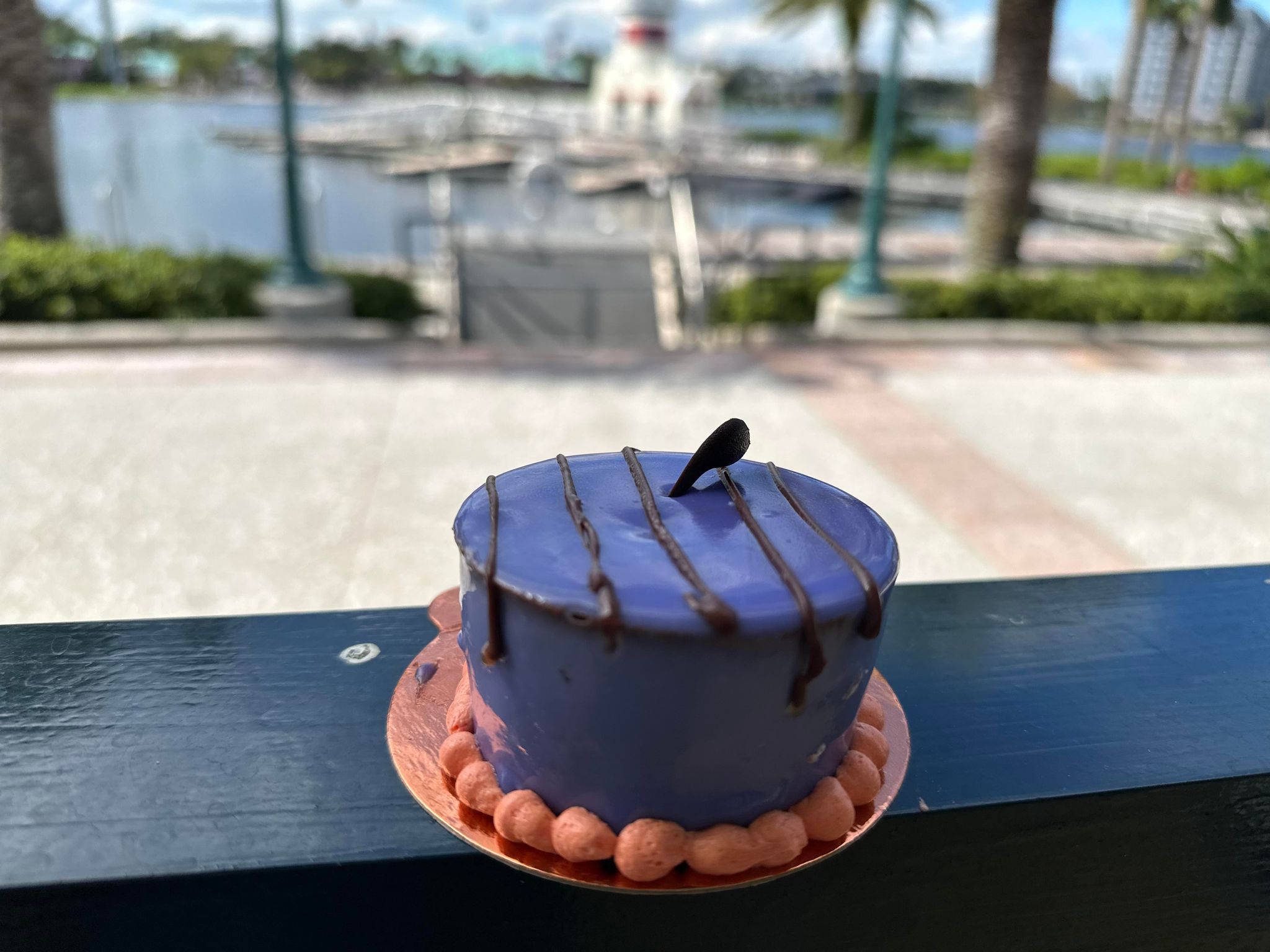 topsy turvy cake Caribbean beach