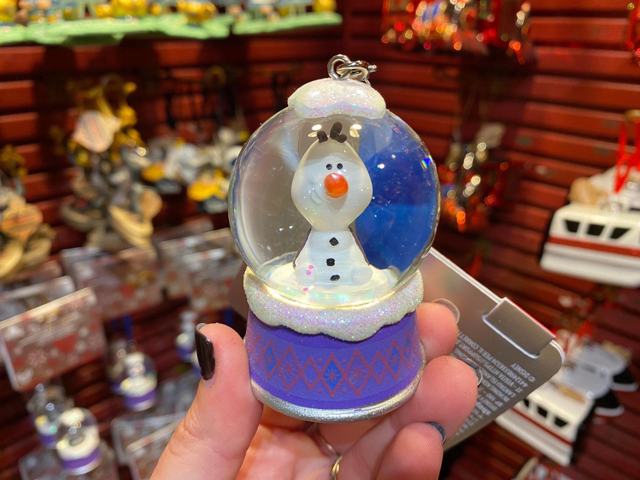 frozen snow globe ornaments