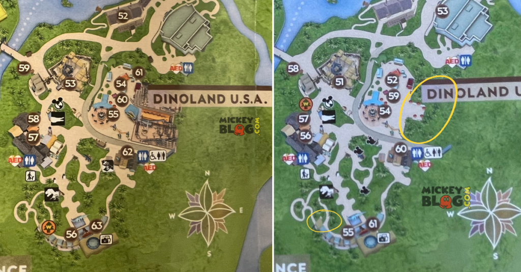 Animal Kingdom Park Map Differences
