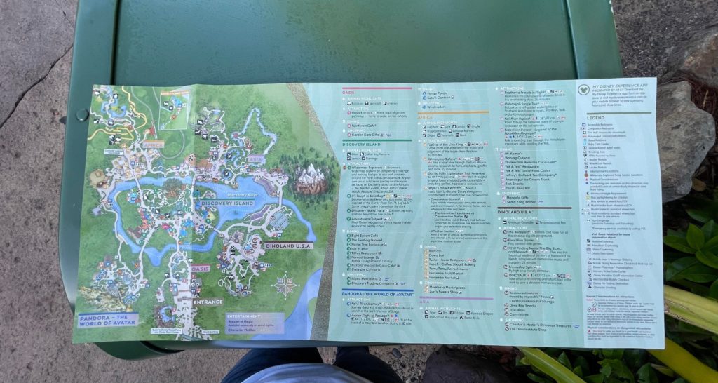Animal Kingdom Park Maps Update November 2022 No Covid Warning