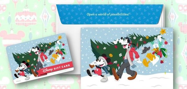 2022 Disney Christmas Gift Card
