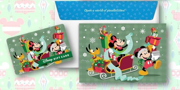 2022 Disney Christmas Gift Card