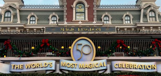 Christmas Magic Kingdom Entrance 2022