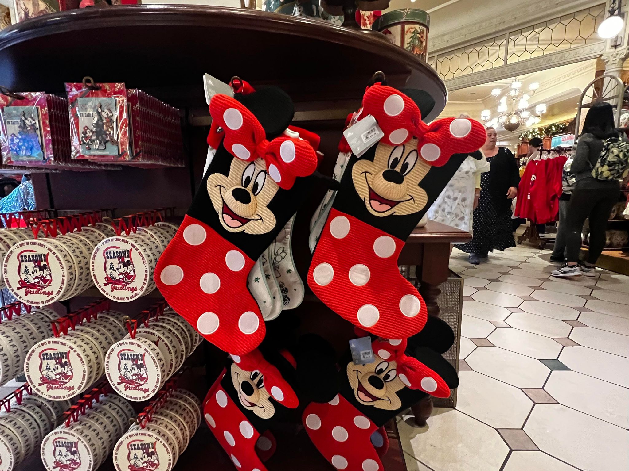 Minnie Mouse Christmas Stocking at Emporium in the Magic Kingdom 