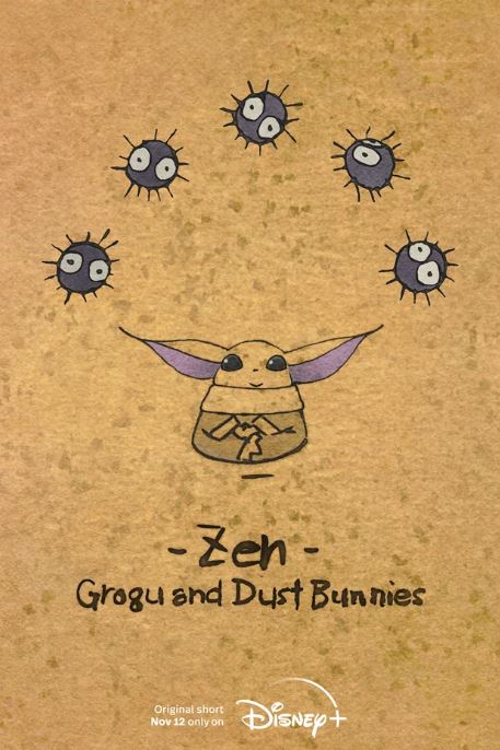 Grogu Dust Bunnies Poster