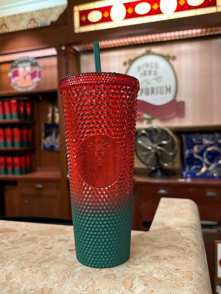Disney Starbucks Tumbler - Christmas Geometric - Red & Green