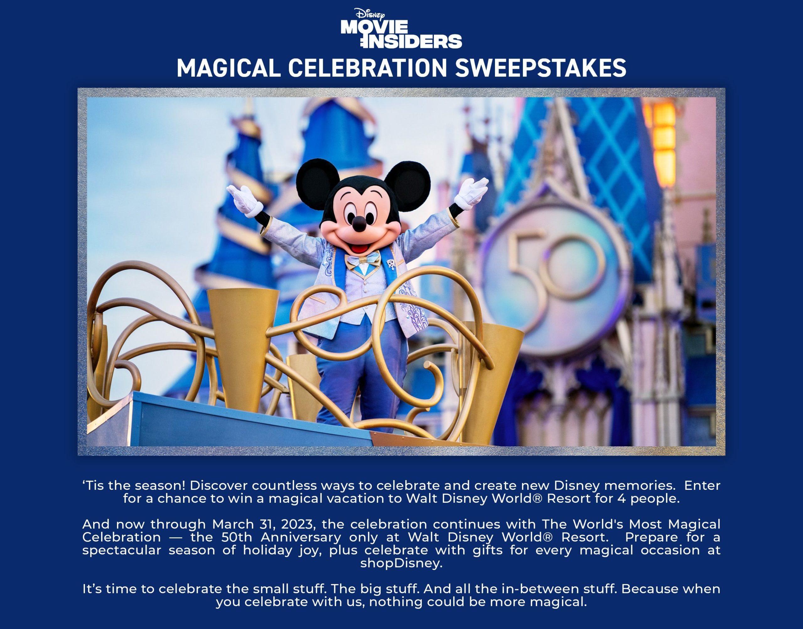 Magical Celebration Sweepstakes