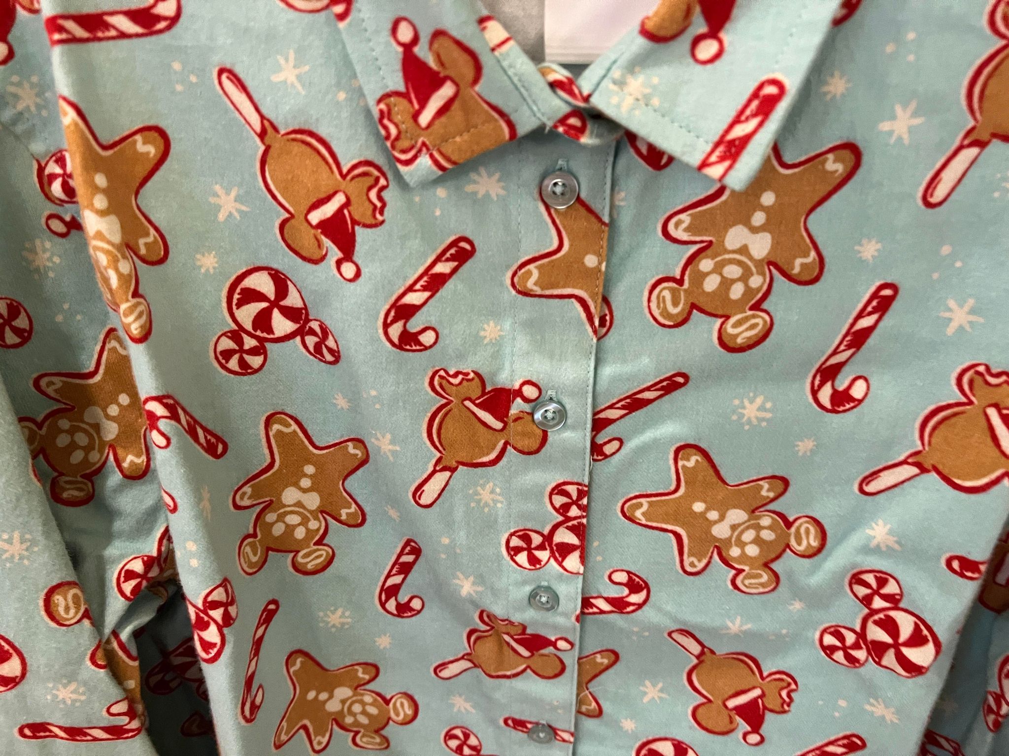 holiday treats button-down shirt