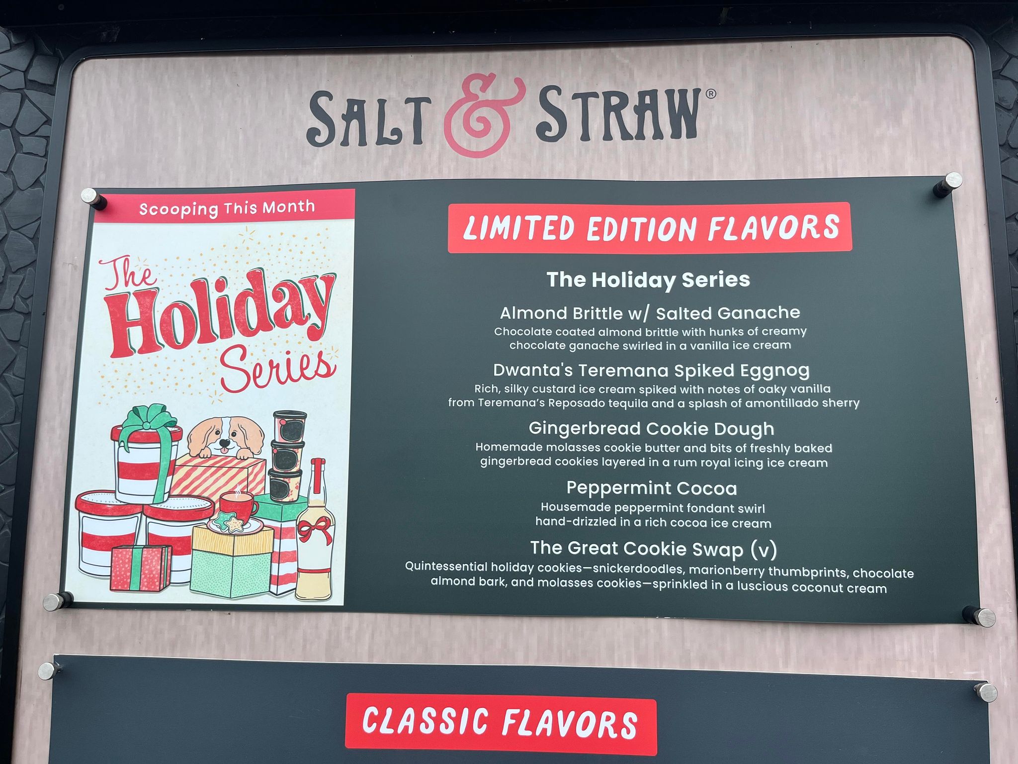 salt straw gingerbread holiday flavors