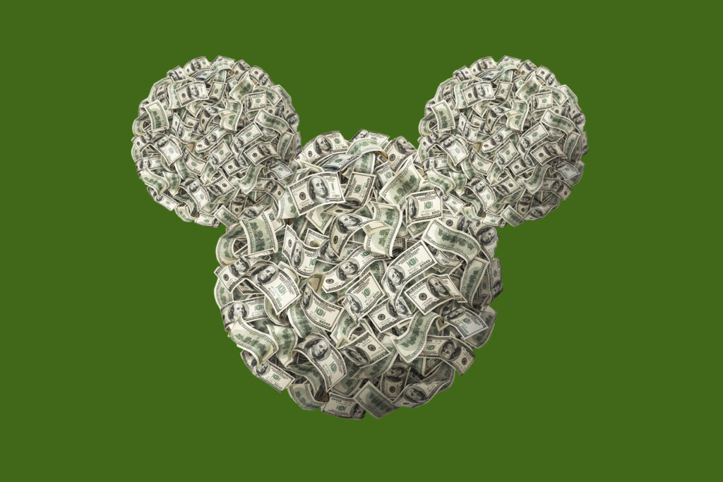 Disney Mickey Head Money Profits Rising Higher Costs Disneyland Walt Disney World 
