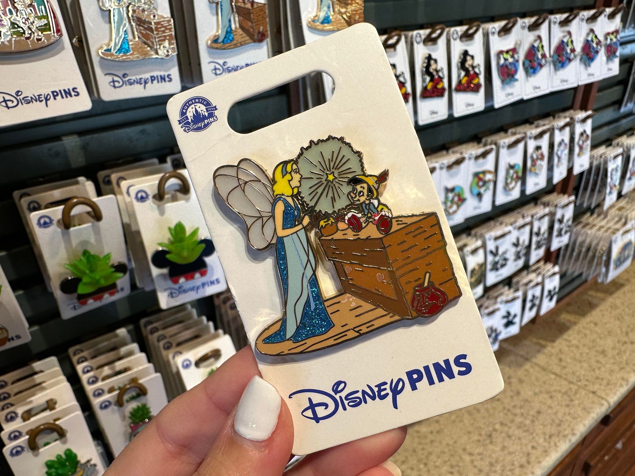 Pinocchio Blue Fairy Trading Pin