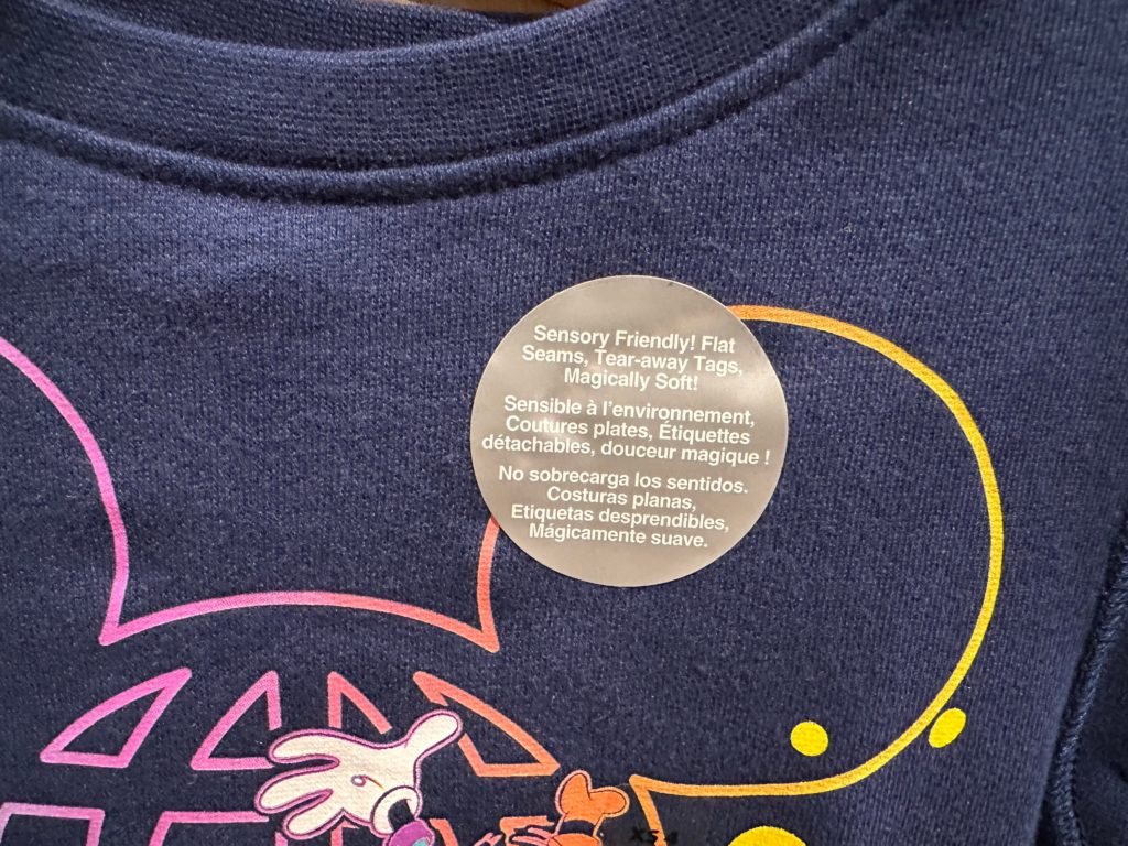 Disney shirt tag