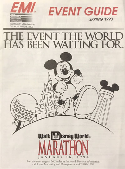 first walt disney world marathon 1994