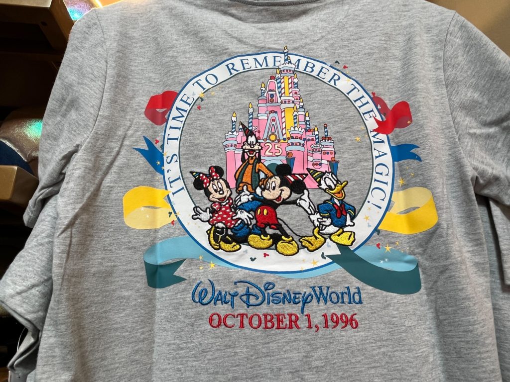 Walt Disney World 25th anniversary shirt