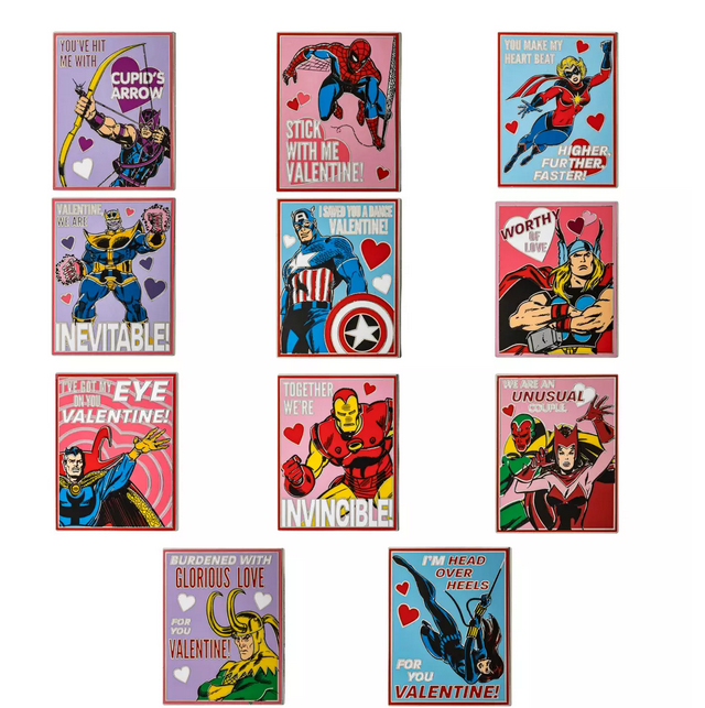 Avengers Valentine set