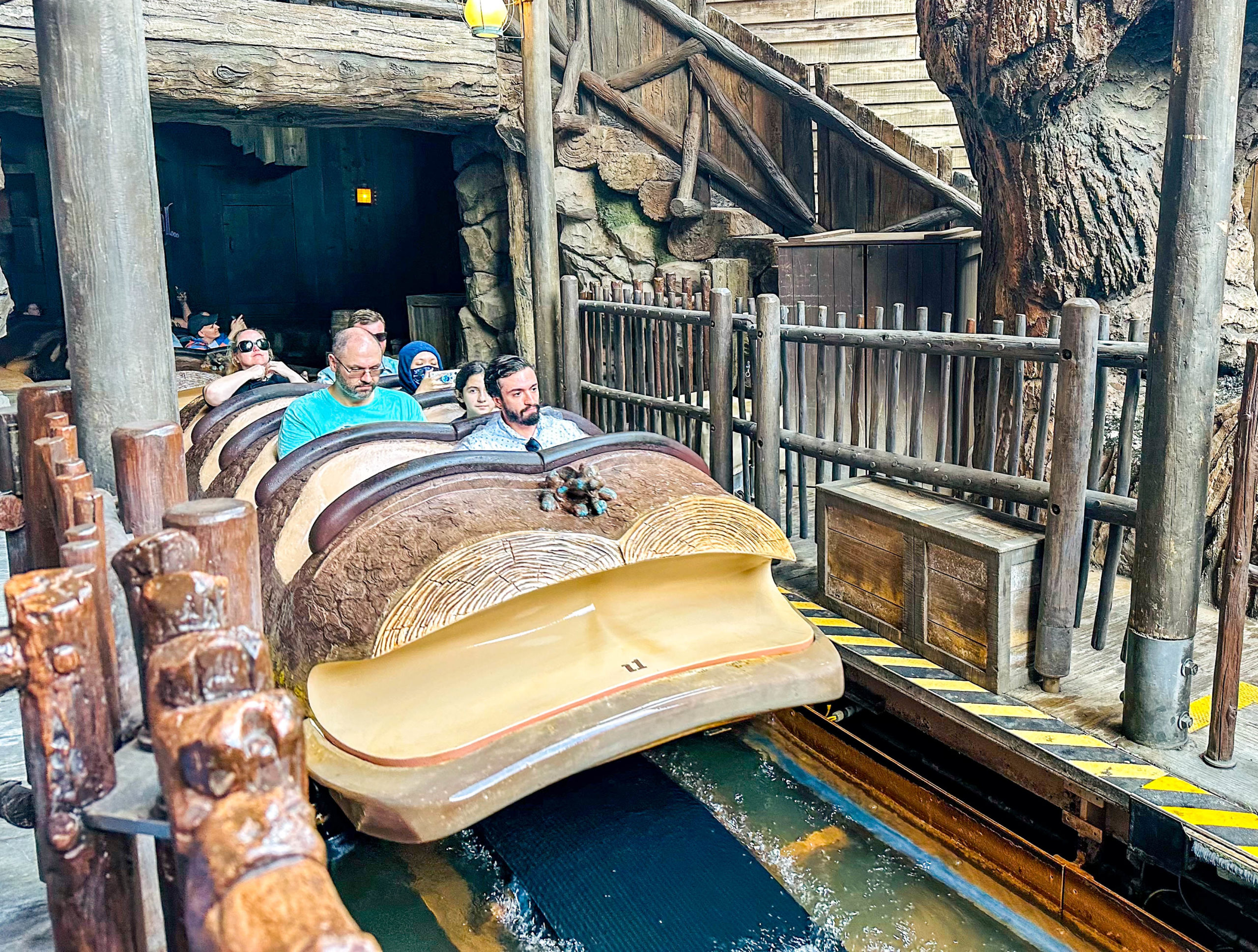 Riders on Splash Mountain