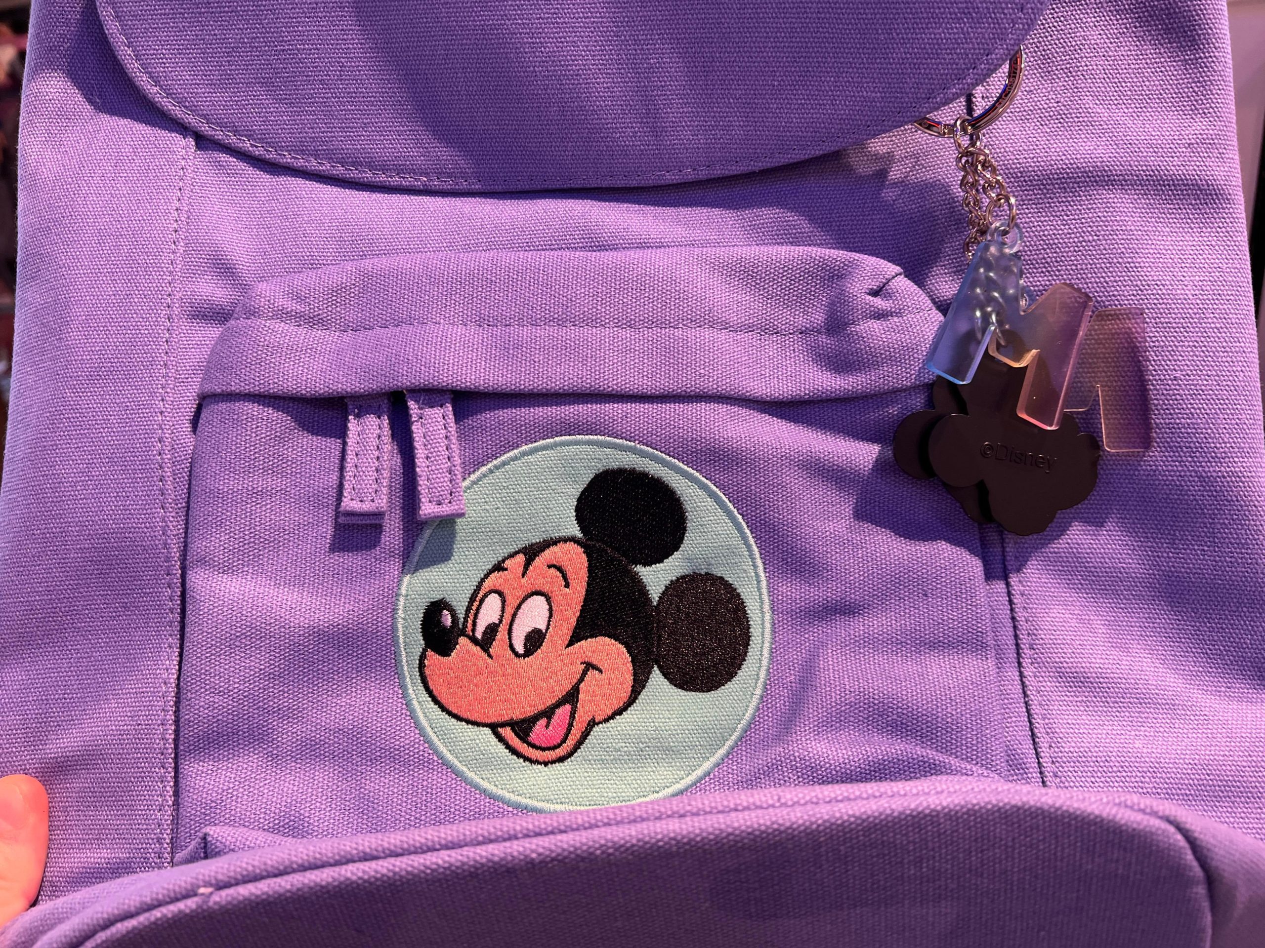 Mickey Teal Hat and Purple Backpack