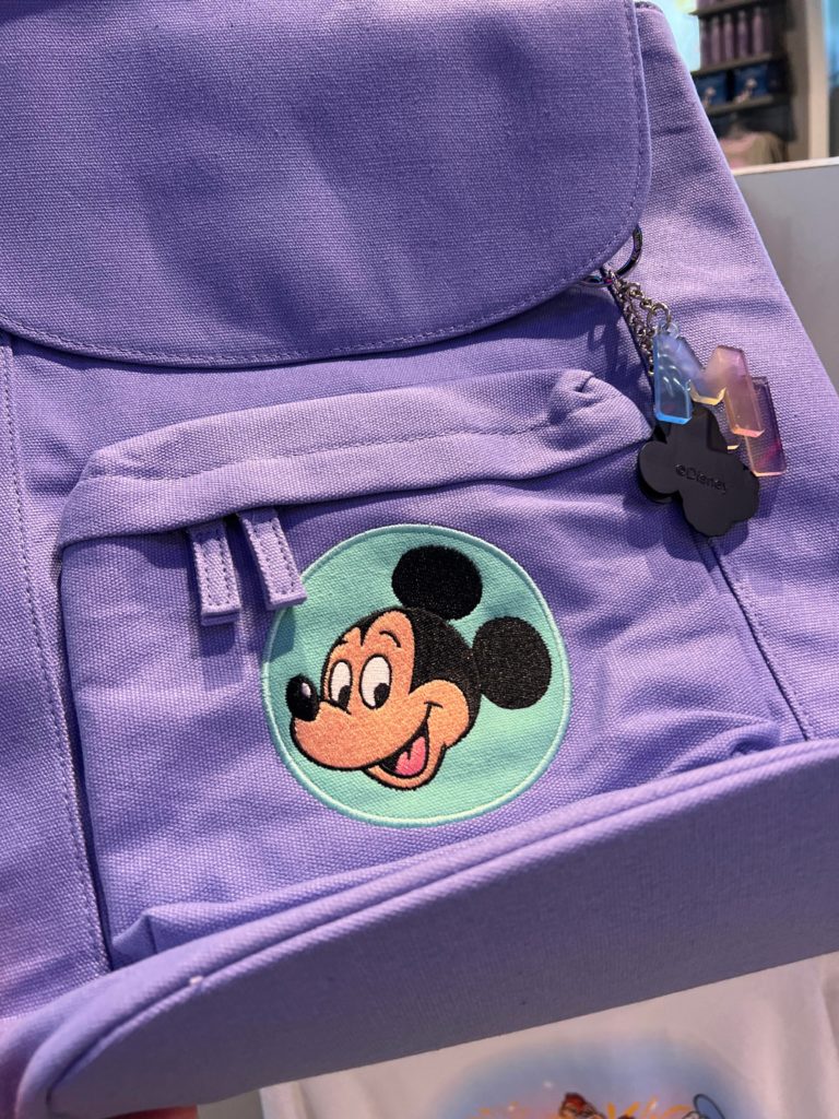 Mickey Teal Hat and Purple Backpack