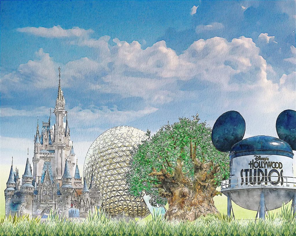 Disney four parks logo