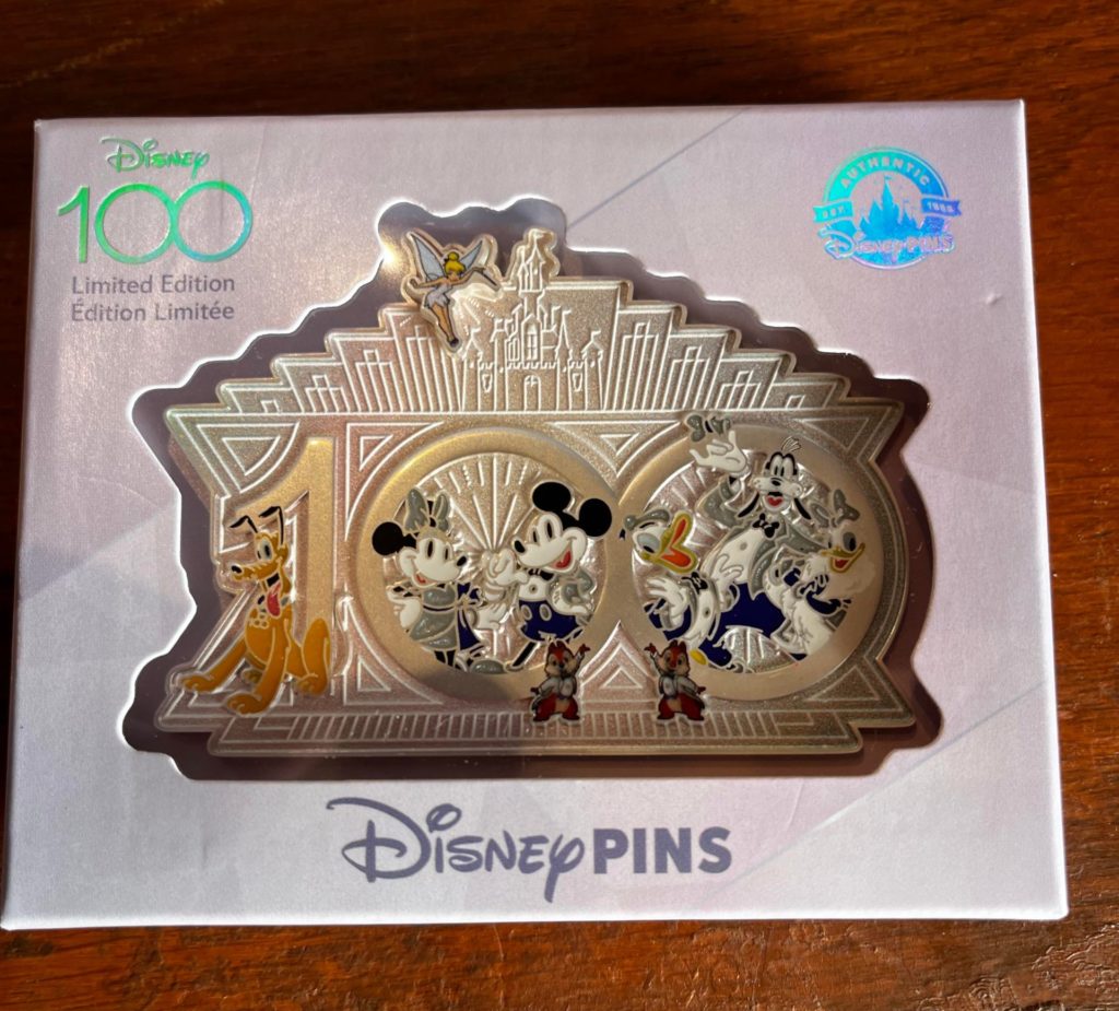 Disney Pin 2023 authentic 100 Year Anniversary Castle disneyland Exclusive