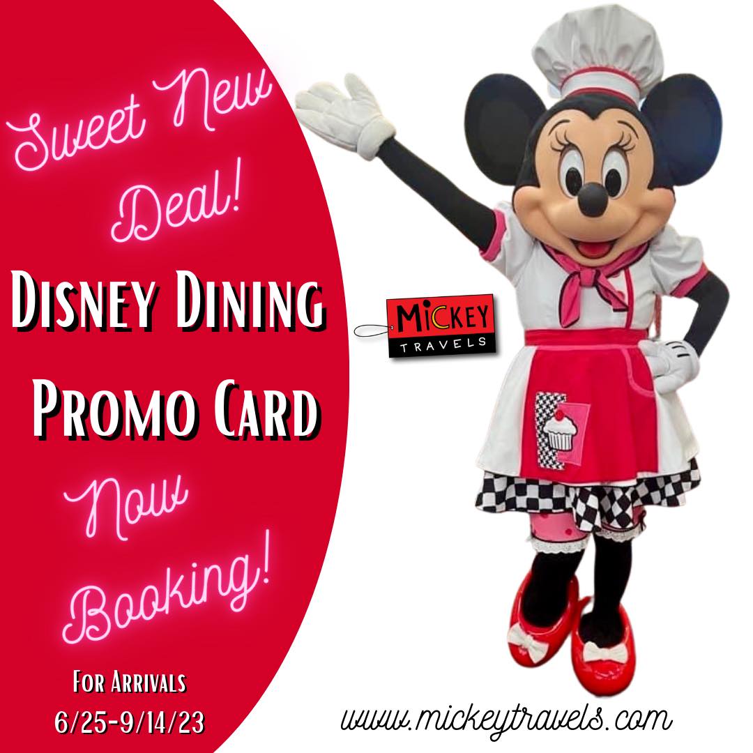 Disney dining promo card