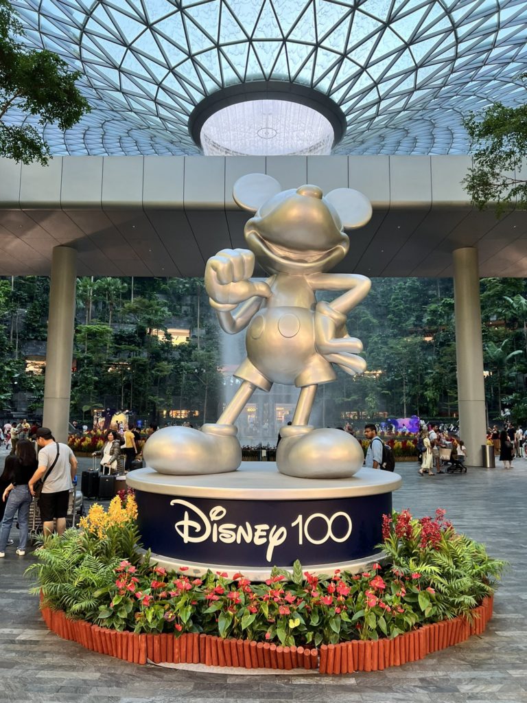 Disney100 Singapore airport