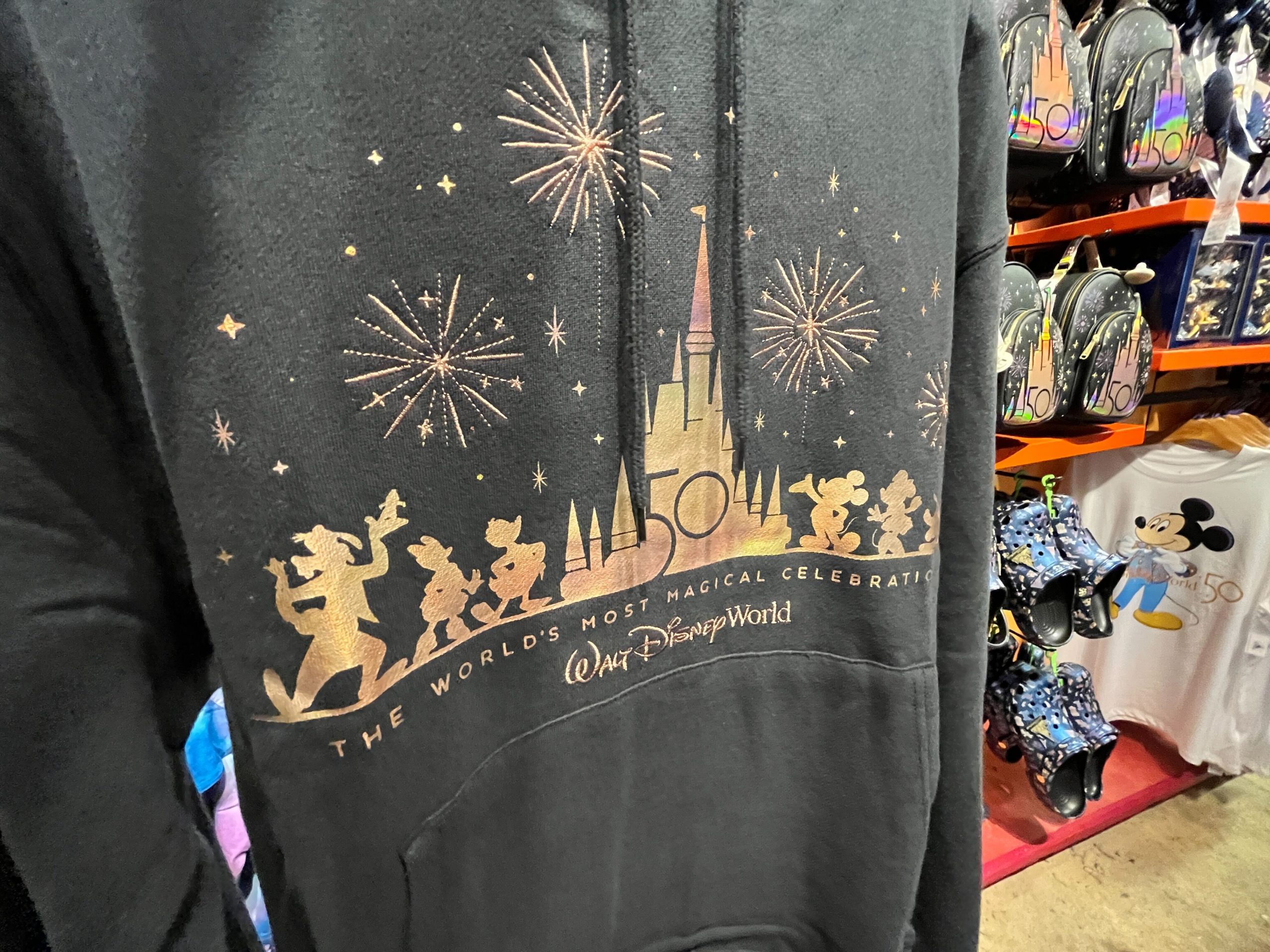 50th anniversary hoodie black gold fireworks 