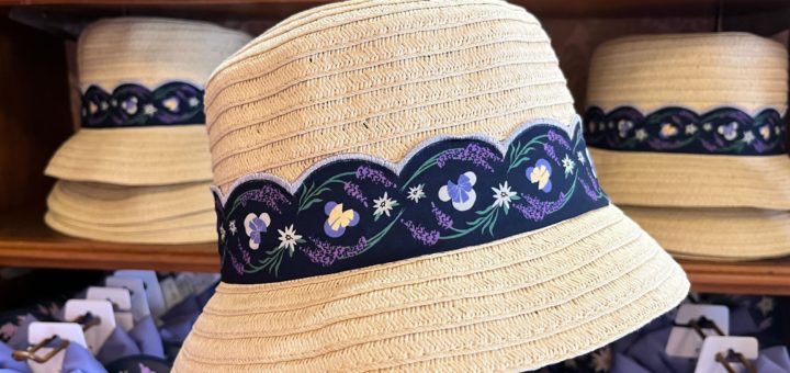 lavender straw hat