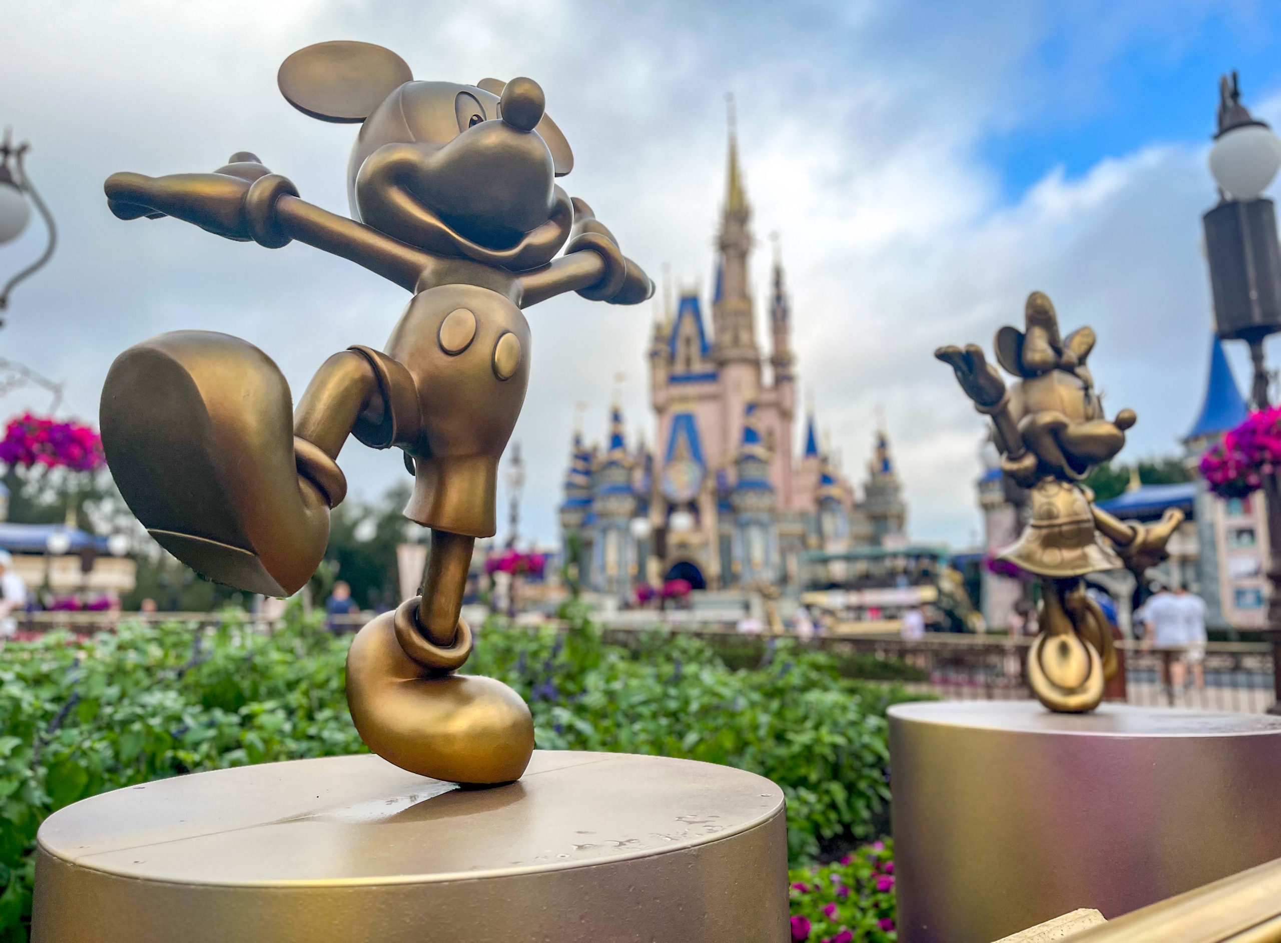 Gold Mickey statue