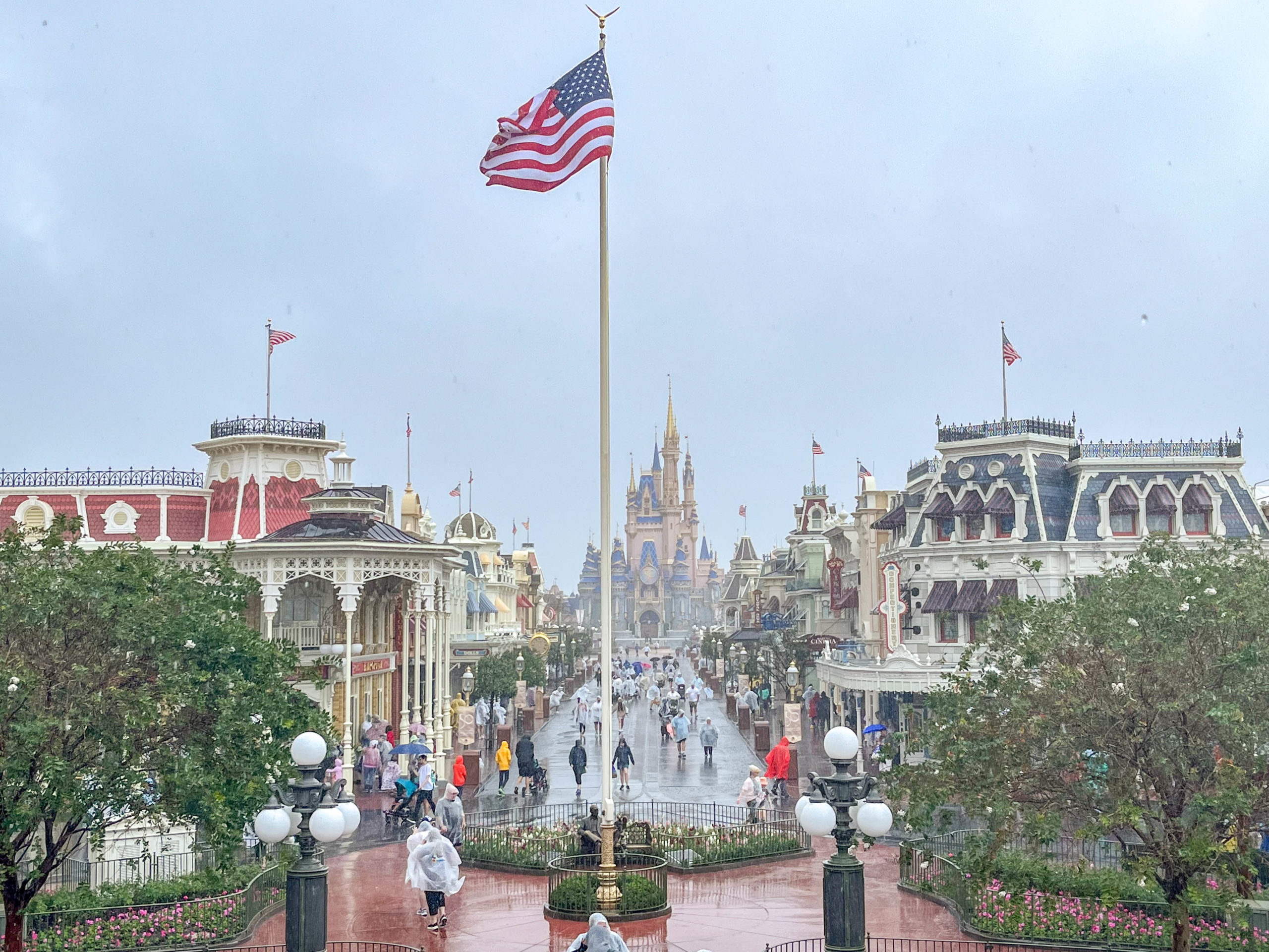 Disney World in the rain