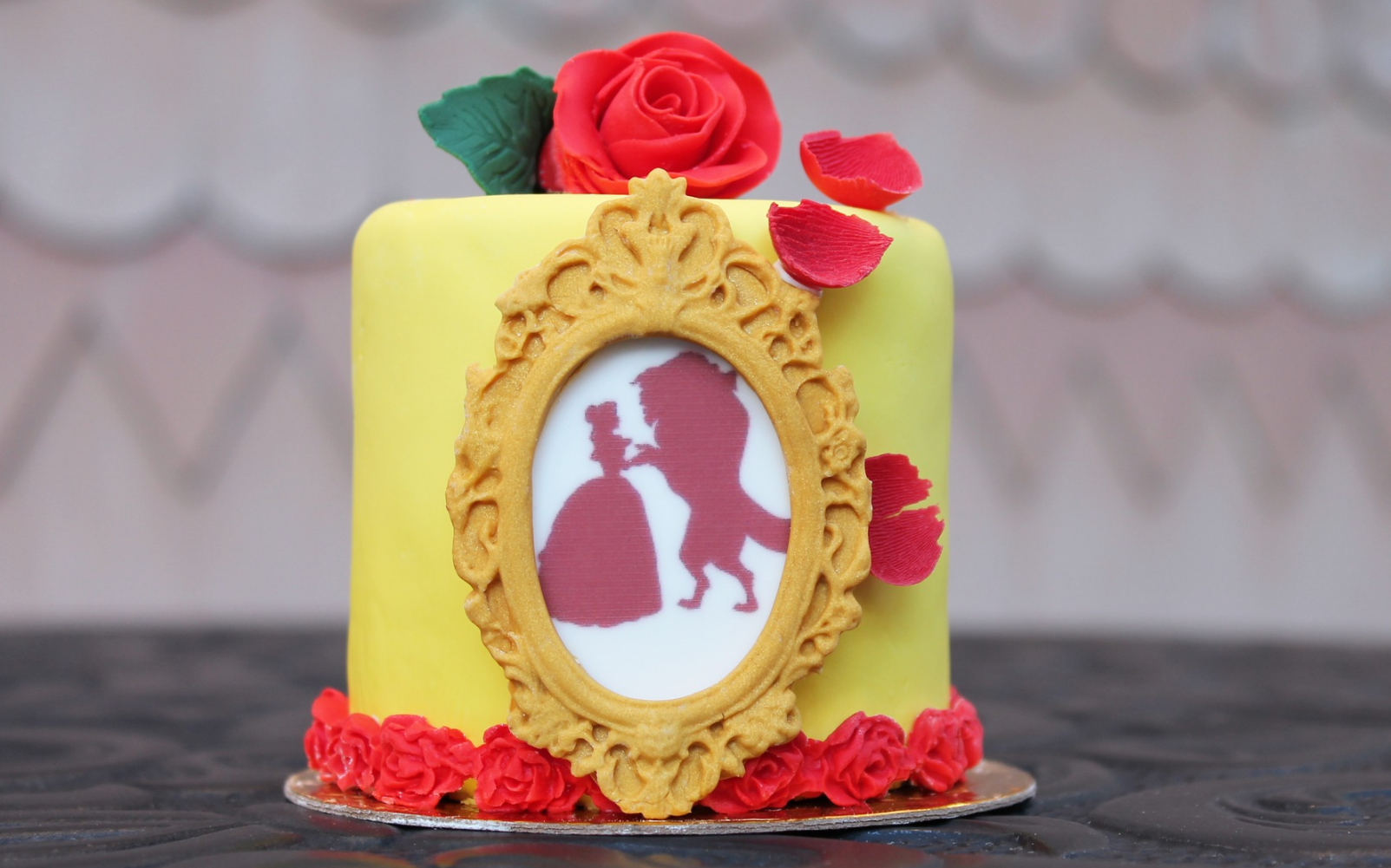 Send beauty or beast cake online by GiftJaipur in Rajasthan