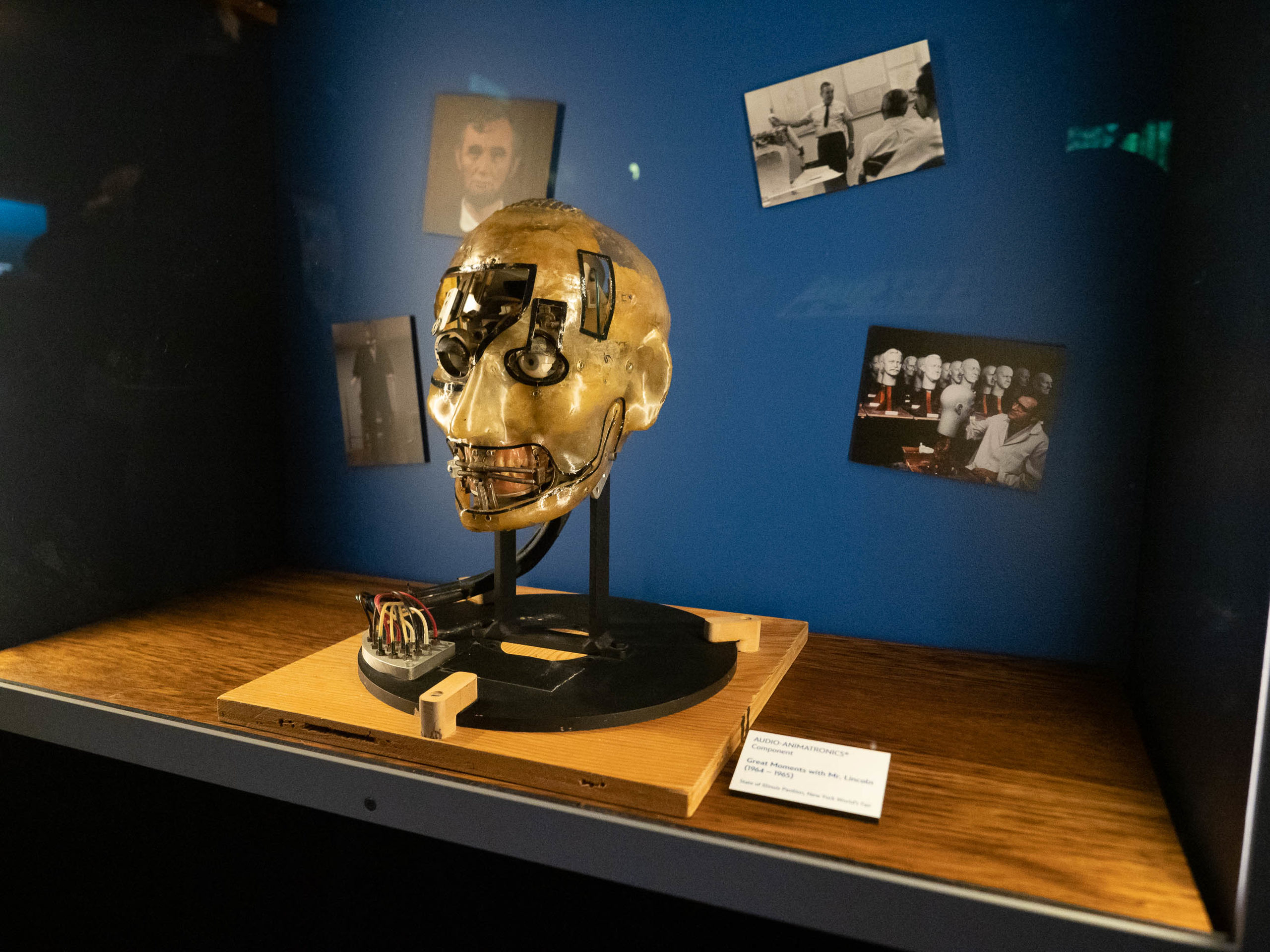 Disney100: The Exhibition Abraham Lincoln audio animatronic