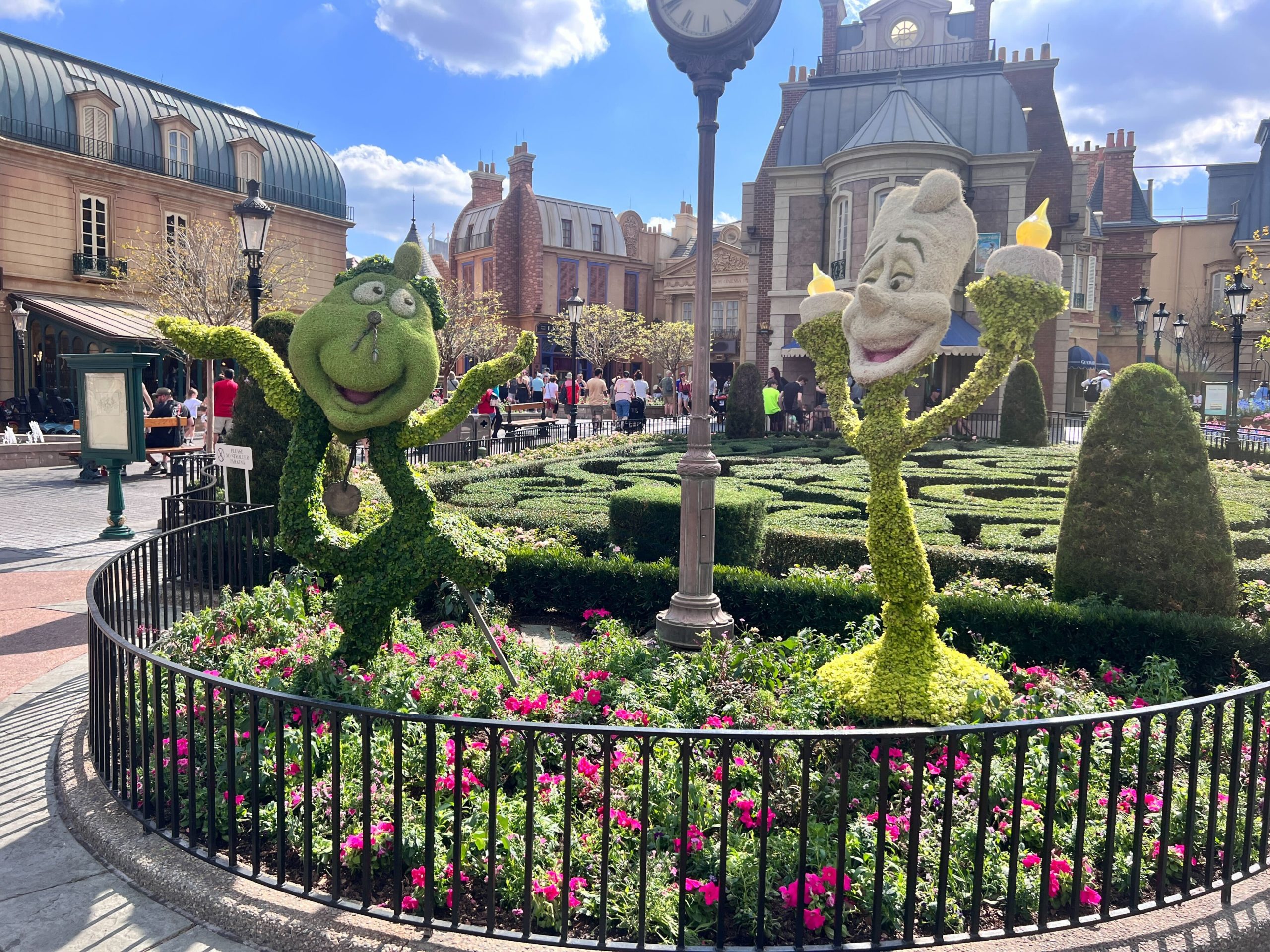 Beauty and the Beast Topiaries