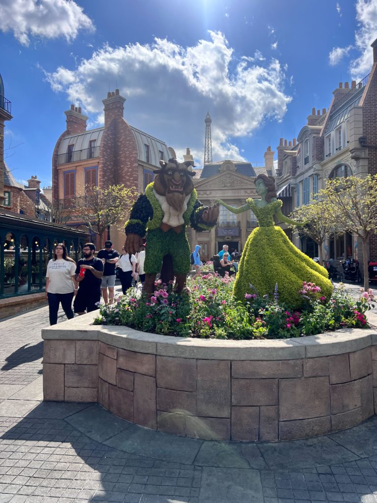 Beauty and the Beast Topiaries