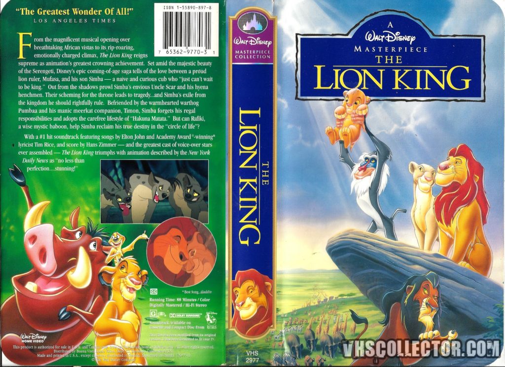 Lion King VHS