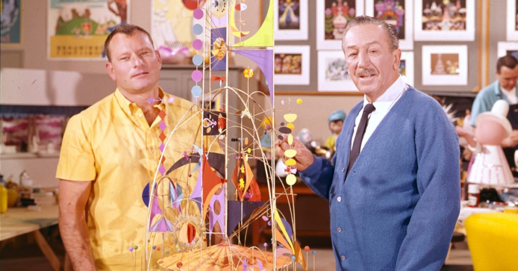 Walt Disney and Rolly Crump