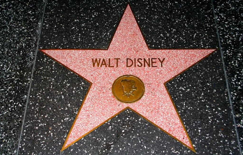 Walt Disney walk of fame star
