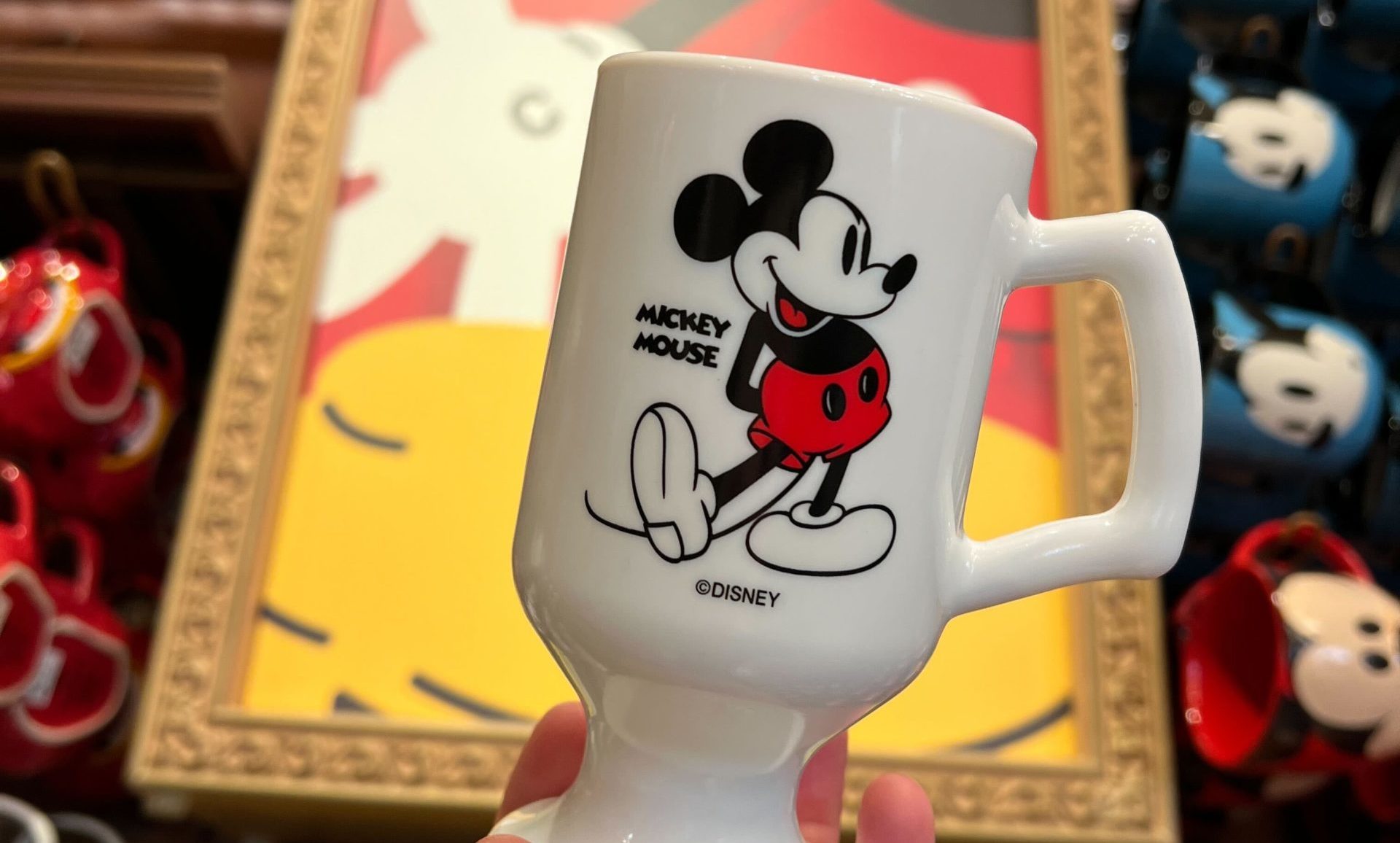 disney parks ceramic coffee cup mug mickey mouse poses new