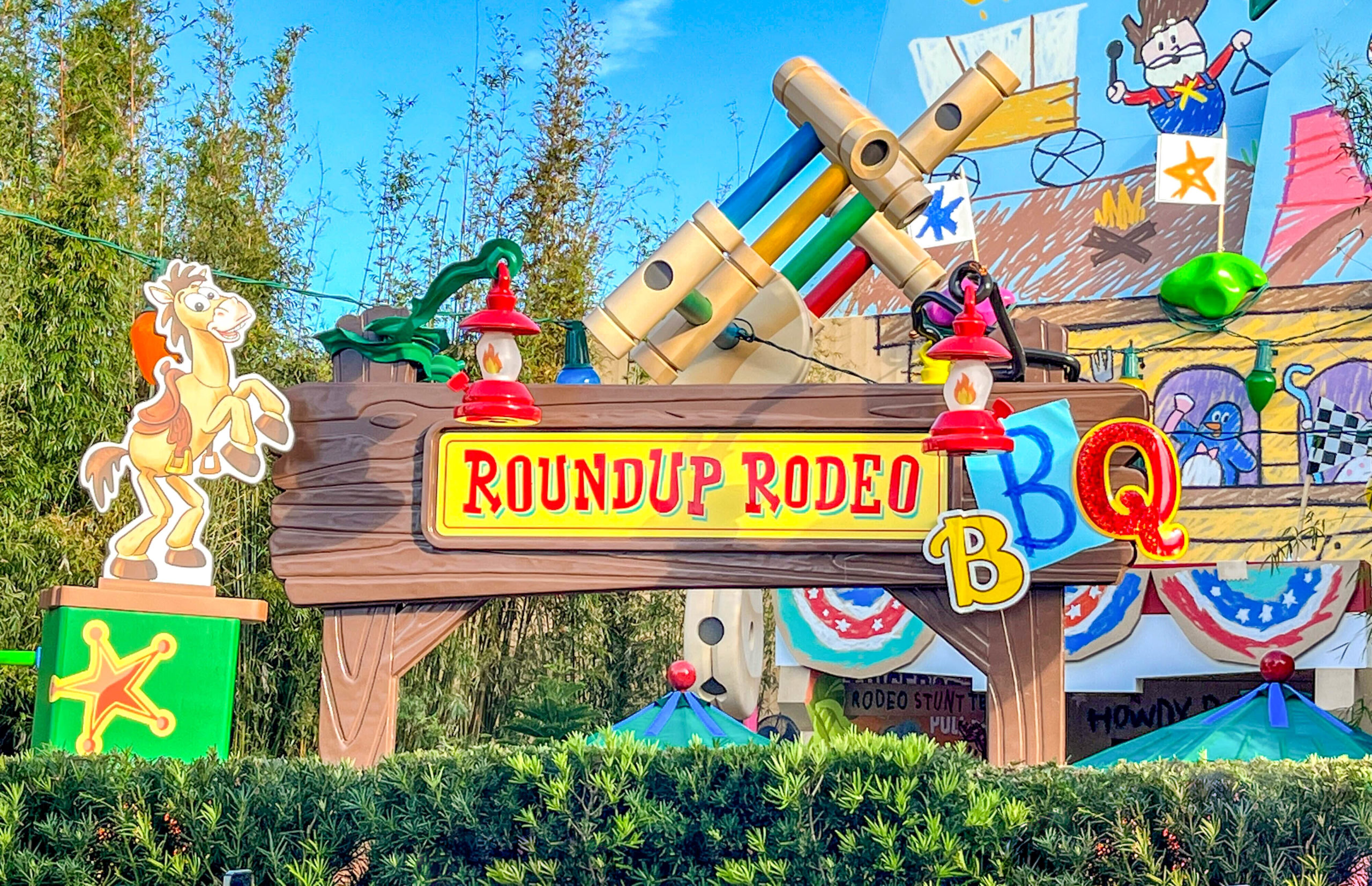 Roundup Rodeo BBQ sign