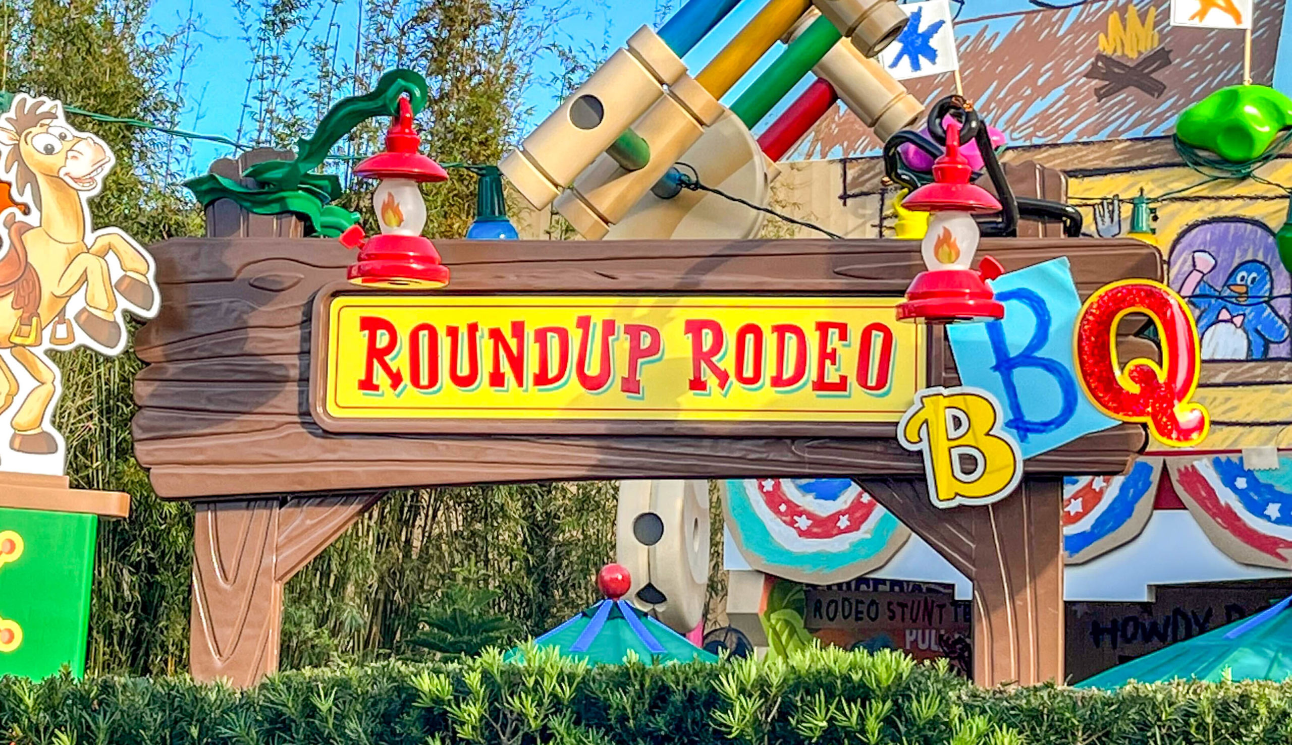 Roundup Rodeo BBQ sign