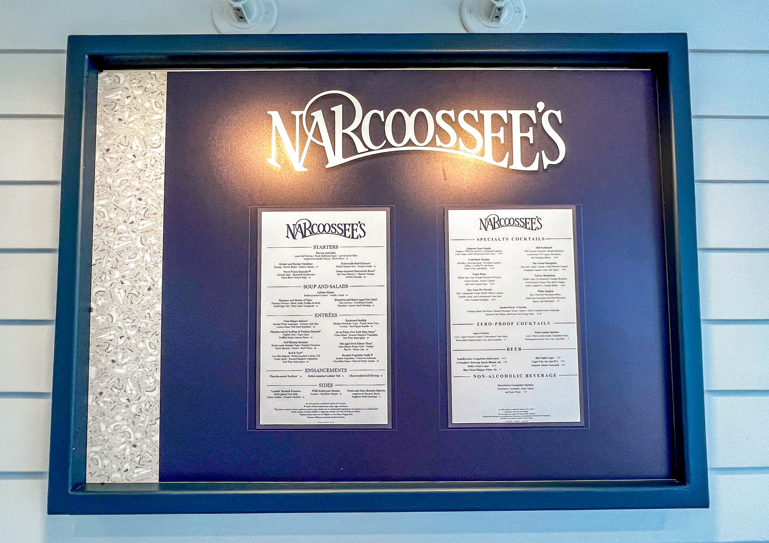 Narcoossee's Menu