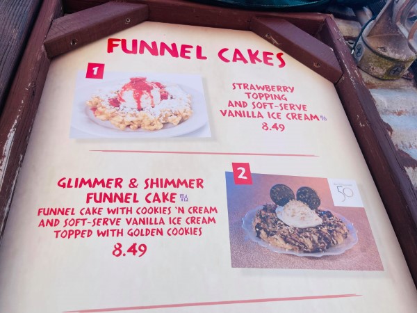 50th Anniversary Glimmer and Shimmer Funnel Cake