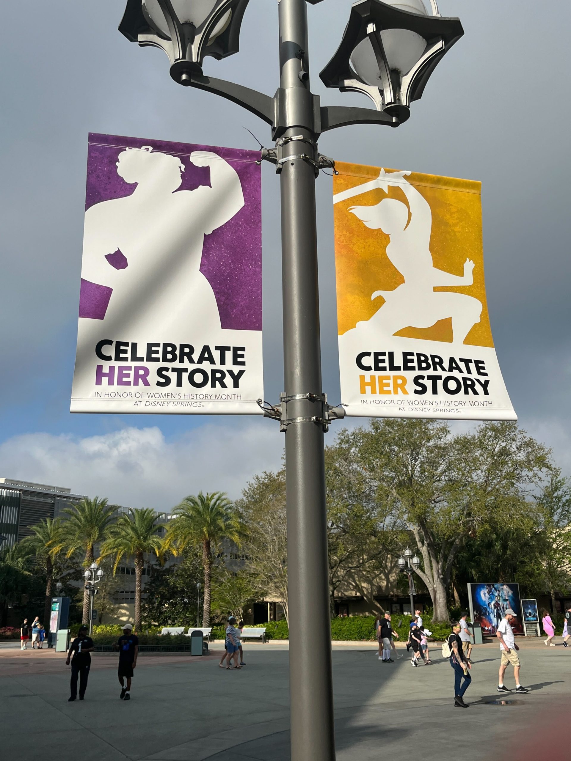 Celebrate Her Story Banners at Disney Springs
