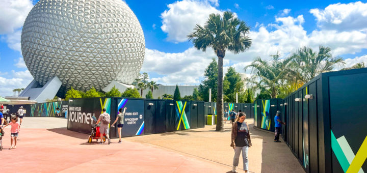 EPCOT Transformation Construction New Pathway Spaceship Earth Coral Reef Restaurant World Celebration World Nature Walkway