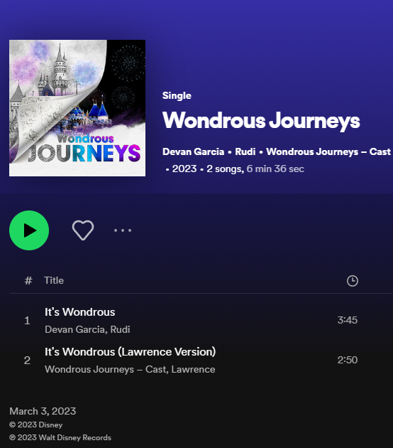 Wondrous Journeys Soundtrack