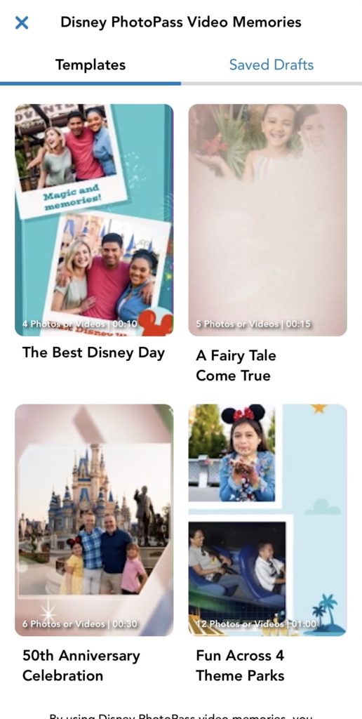 Disney PhotoPass Video Memories